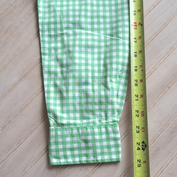 New Ralph Lauren Custom Fit Cotton Green Checkered Men's Button Down Shirt - Picture 10 of 10